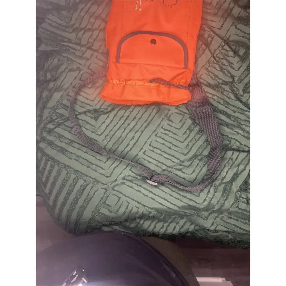 Eagle Good to Go Orange Yarn Storage Bag for Crocheting & Knitting